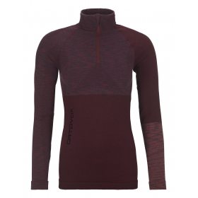 Ortovox 230 MERINO COMPETITION ZIP NECK W dark wine blend