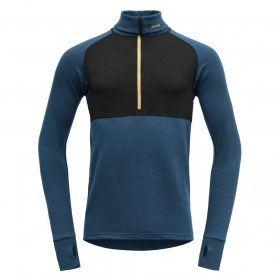 Devold Expedition Merino 235 Z.Neck Man flood/black