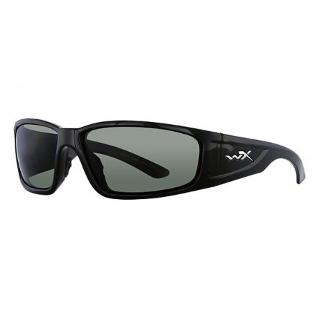 WILEY X ZAK - ACZAK4 Gloss black w/polarized smoke lens