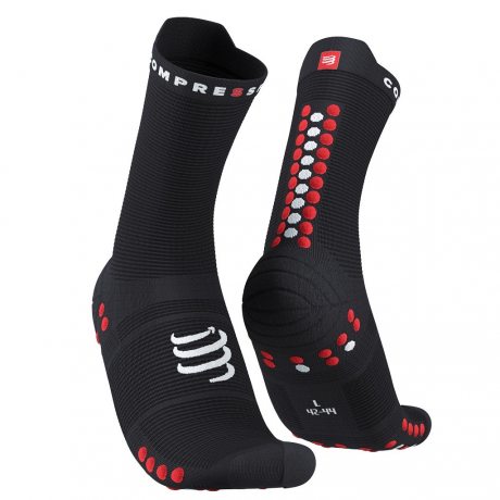 COMPRESSPORT PRO RACING SOCKS V4.0 RUN HIGH black/red