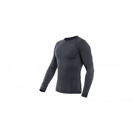 SENSOR MERINO BOLD pánské triko dl.rukáv anthracite gray