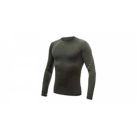 SENSOR MERINO AIR pánské triko dl.rukáv olive green