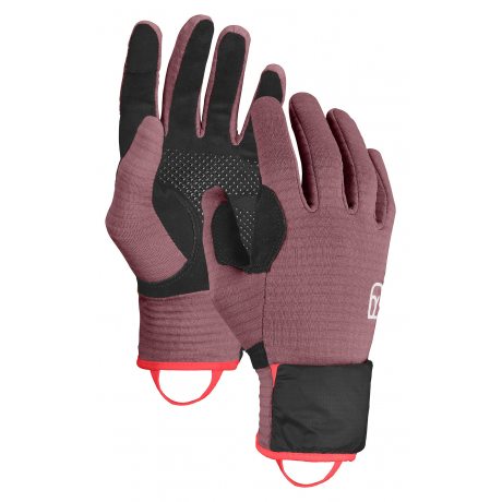 Ortovox Fleece Grid Cover Glove W mountain rose