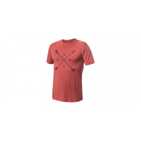 SENSOR MERINO ACTIVE SNSR pánské triko kr.rukáv terracotta