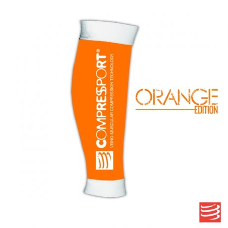 COMPRESSPORT návleky na lýtka R2 oranžová