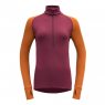 Devold Expedition Merino 235 Z.Neck Wmn beetroot/flame