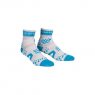 COMPRESSPORT Pro Racing RUN SOCKS V2 high bílé s modrými výstupky